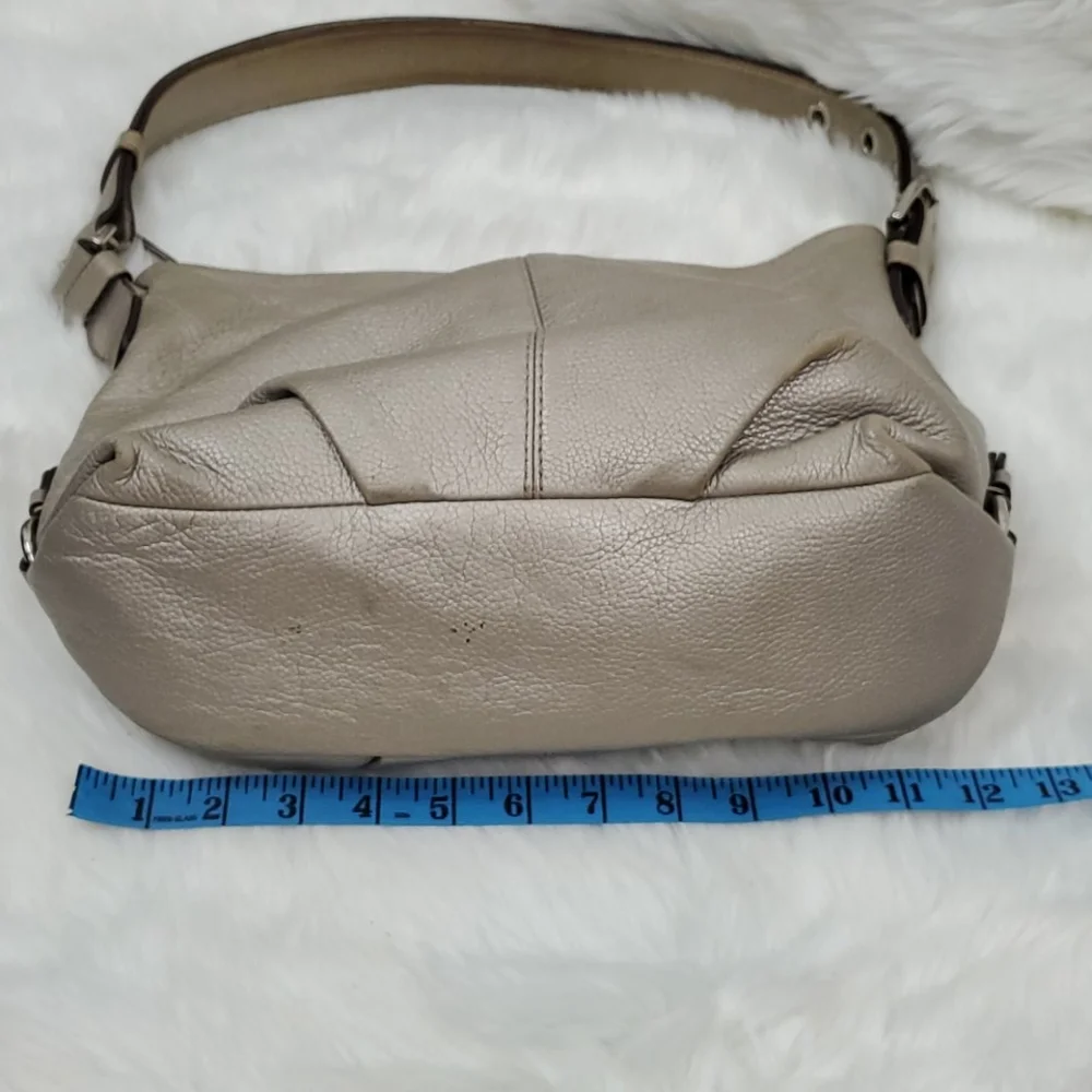 Coach metallic leather